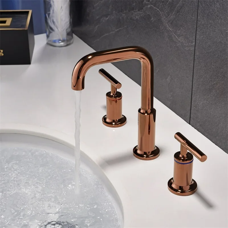 Bathroom Copper Split Basin Faucet Antique Style Three Hole Double Handle Cross Handle Rotatable Rose Gold Black Gold
Bathroom Copper Split Basin Faucet Antique Style Three Hole Double Handle Cross Handle Rotatable Rose Gold Black Gold