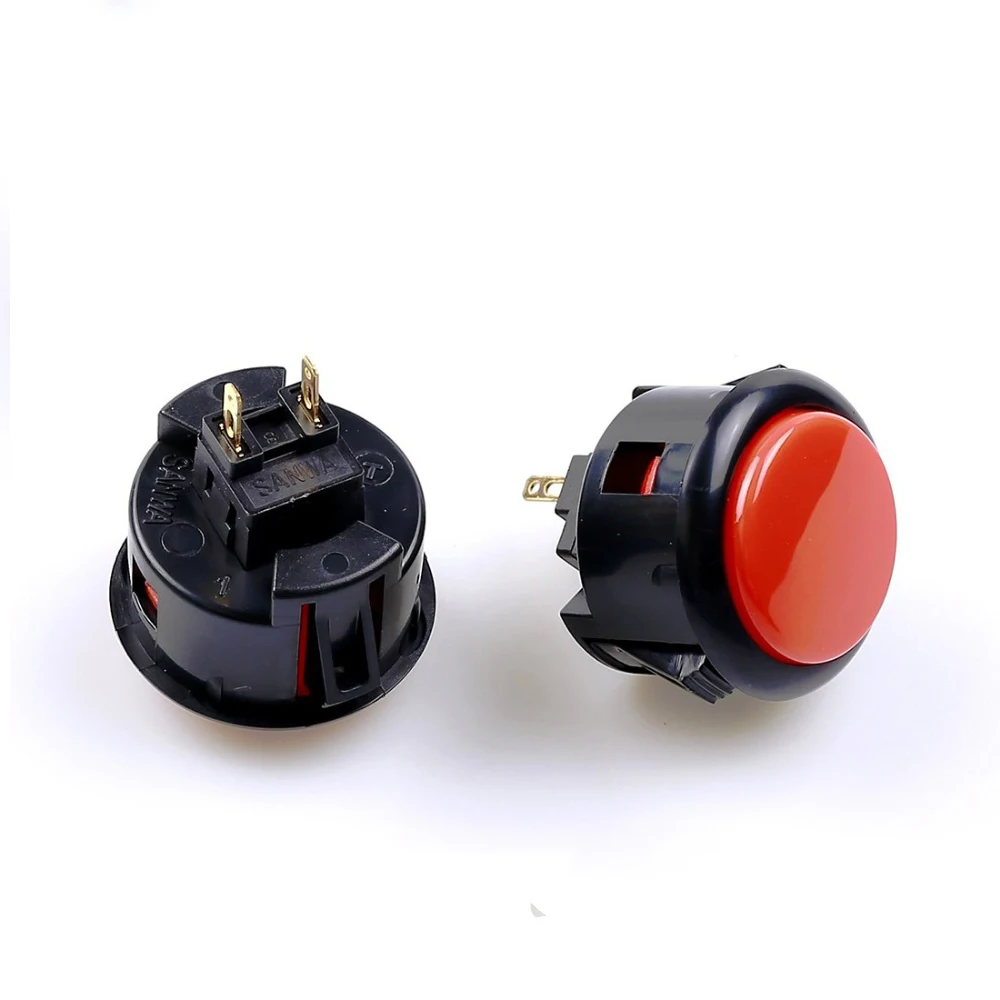 Оригинальный японский SANWA OBSF-30 Круглый кнопочный переключатель 30 мм аркадный для