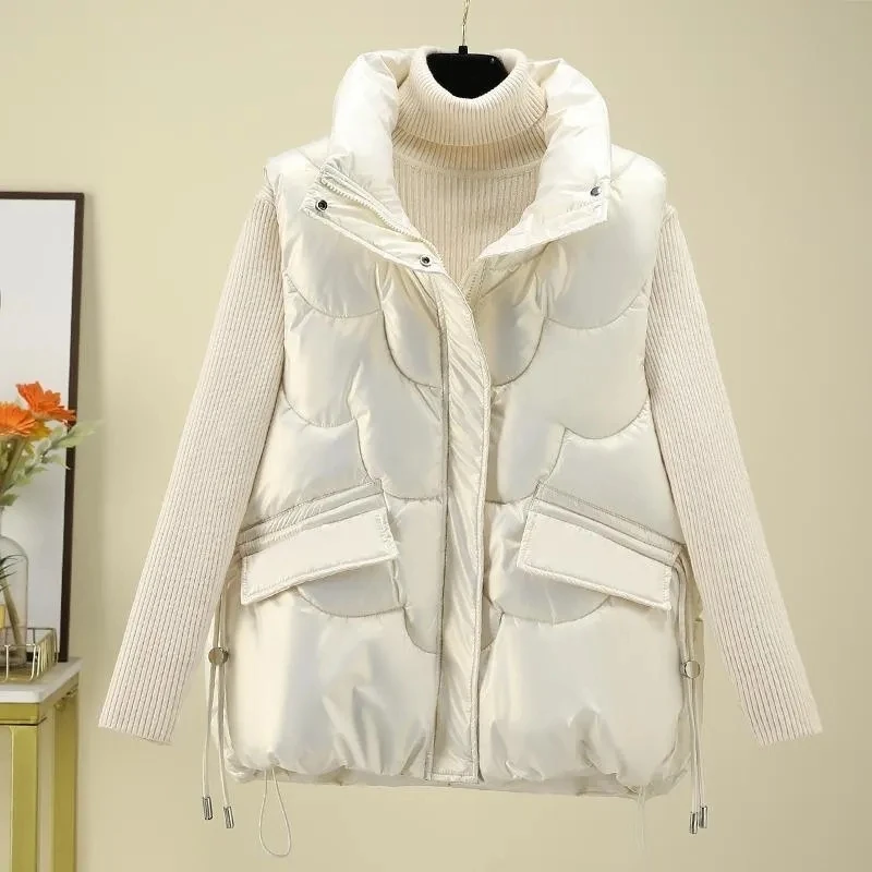 Autumn Winter Women Cotton Padded Vest 2022 Short Jacket Vest New All-Match Sleeveless Waistcoat Vests Woman Parkas Winter Coat
Autumn Winter Women Cotton Padded Vest 2022 Short Jacket Vest New All-Match Sleeveless Waistcoat Vests Woman Parkas Winter Coat