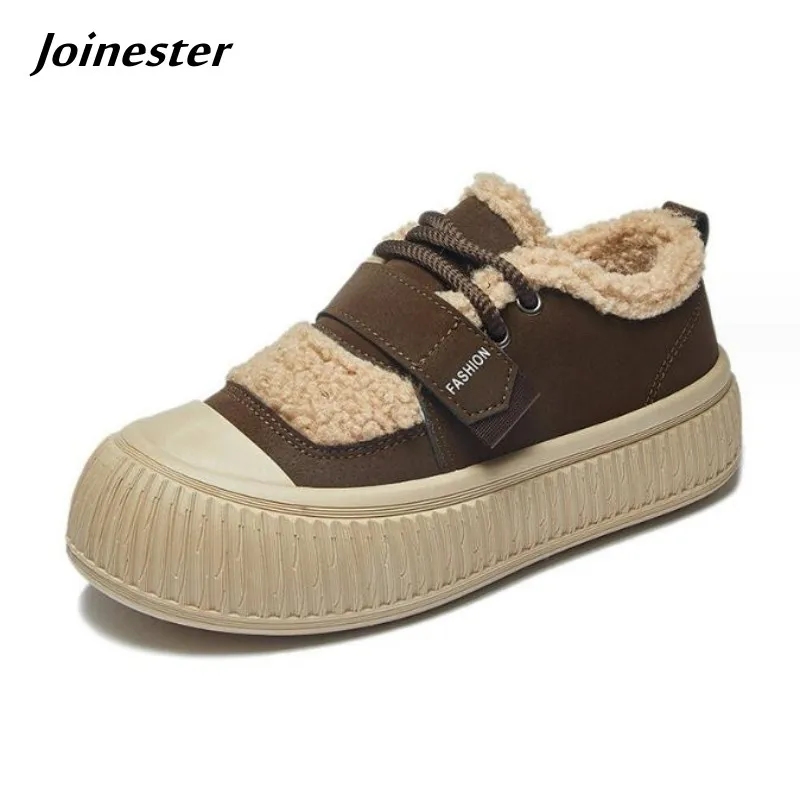 Fur Lined Trifle Heel Warm Winter Sneakers for Women Casual Velcro Cotton Shoe Fleece Lining Height Increased Girls Shoes
Fur Lined Trifle Heel Warm Winter Sneakers for Women Casual Velcro Cotton Shoe Fleece Lining Height Increased Girls Shoes