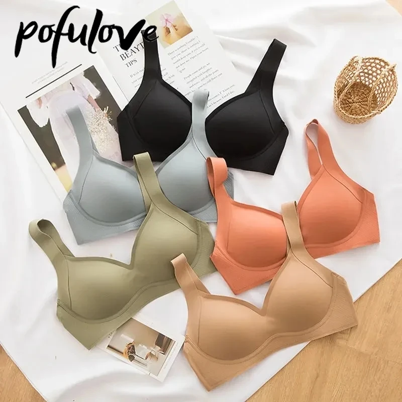Women's Seamless Underwear Without Steel Ring Gathers Collects Breasts To Prevent Sagging Thin Sleeping Nude One-piece Bra
Women's Seamless Underwear Without Steel Ring Gathers Collects Breasts To Prevent Sagging Thin Sleeping Nude One-piece Bra