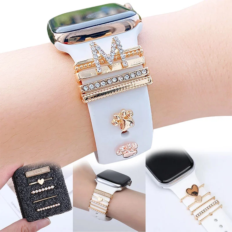 For Apple Watch Band Metal Charms Decorative Ring Diamond Ornament Smart Watch Silicone Strap Accessories For iwatch Bracelet 05
For Apple Watch Band Metal Charms Decorative Ring Diamond Ornament Smart Watch Silicone Strap Accessories For iwatch Bracelet 05