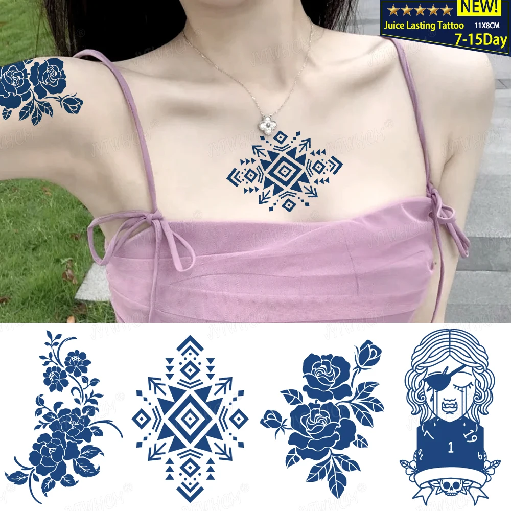 Juice Lasting Ink Tattoos Body Art Waterproof Temporary Tattoo Sticker Pirate Triangle Print Tatoo Arm Fake Henna Mehndi Tatto
Juice Lasting Ink Tattoos Body Art Waterproof Temporary Tattoo Sticker Pirate Triangle Print Tatoo Arm Fake Henna Mehndi Tatto