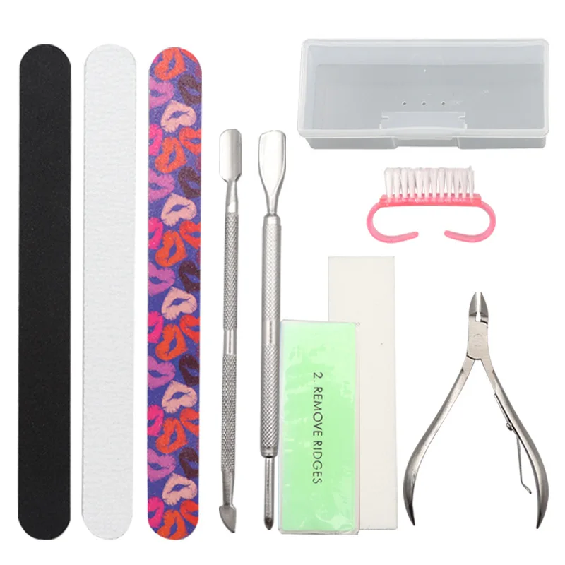 2022 9PCS/Set Nail Set Art Sand Files Buffer Sponge Block Brush Cuticle Pusher Gel Polish Kit Acrylic Manicure Tools With Box
2022 9PCS/Set Nail Set Art Sand Files Buffer Sponge Block Brush Cuticle Pusher Gel Polish Kit Acrylic Manicure Tools With Box