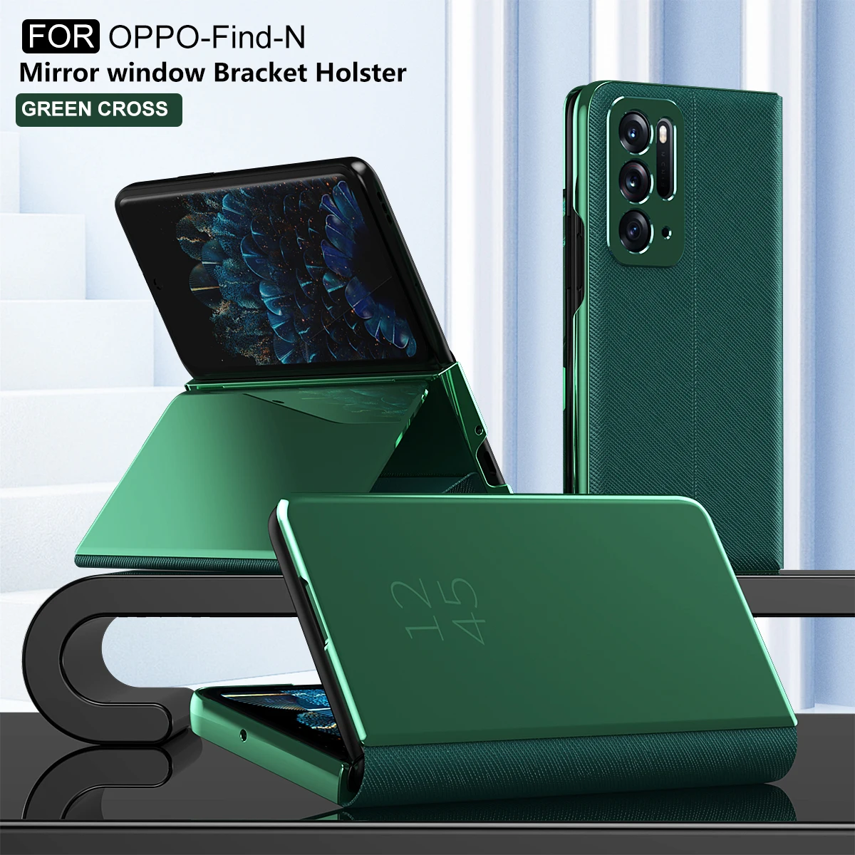 Роскошный зеркальный чехол для телефона с полной защитой для OPPO Find N 5G, кожаный чехол-книжка с защитой от падения для OPPO Find N
Роскошный зеркальный чехол для телефона с полной защитой для OPPO Find N 5G, кожаный чехол-книжка с защитой от падения для OPPO Find N