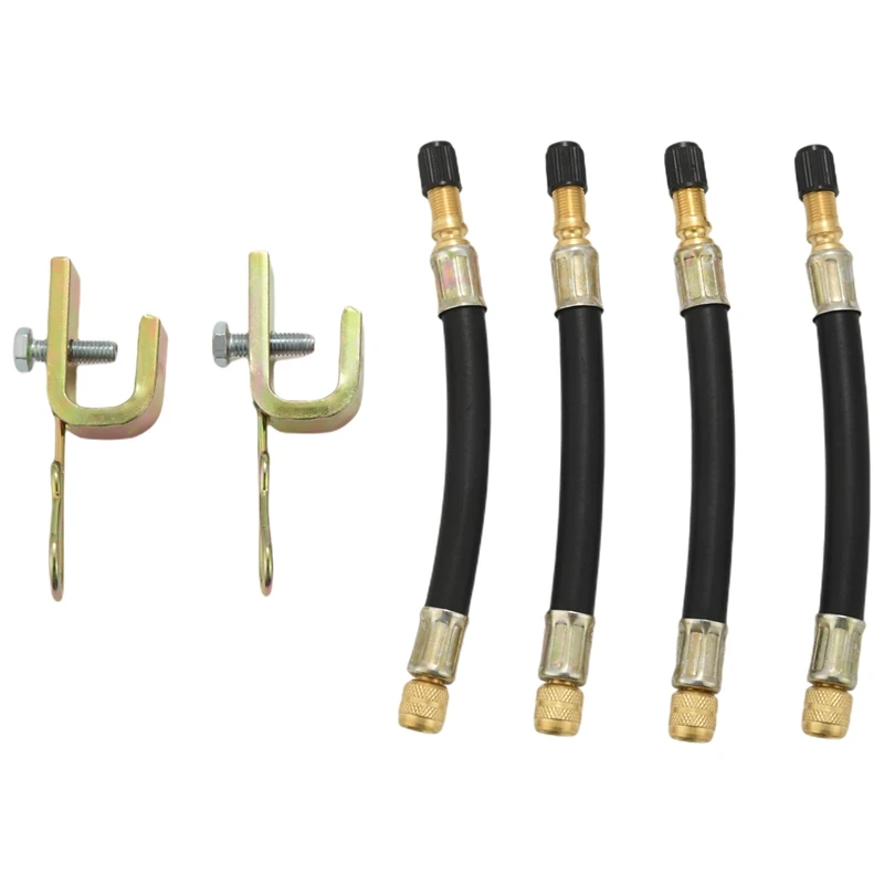 4 Pcs Universal Rubber Flexible Extension Wheel Tire Valve Adaptor With 2 Clamps For Truck Bus RV Car 150Mm
4 Pcs Universal Rubber Flexible Extension Wheel Tire Valve Adaptor With 2 Clamps For Truck Bus RV Car 150Mm