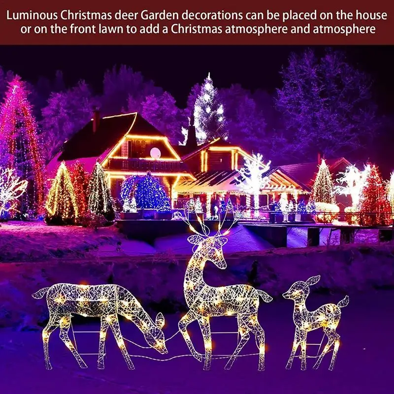 Lighted Christmas Reindeer Water Resistant Light Up Decoration for Garden Outdoor Standing Elk Ornament for Yard Lawn Batt
Lighted Christmas Reindeer Water Resistant Light Up Decoration for Garden Outdoor Standing Elk Ornament for Yard Lawn Batt