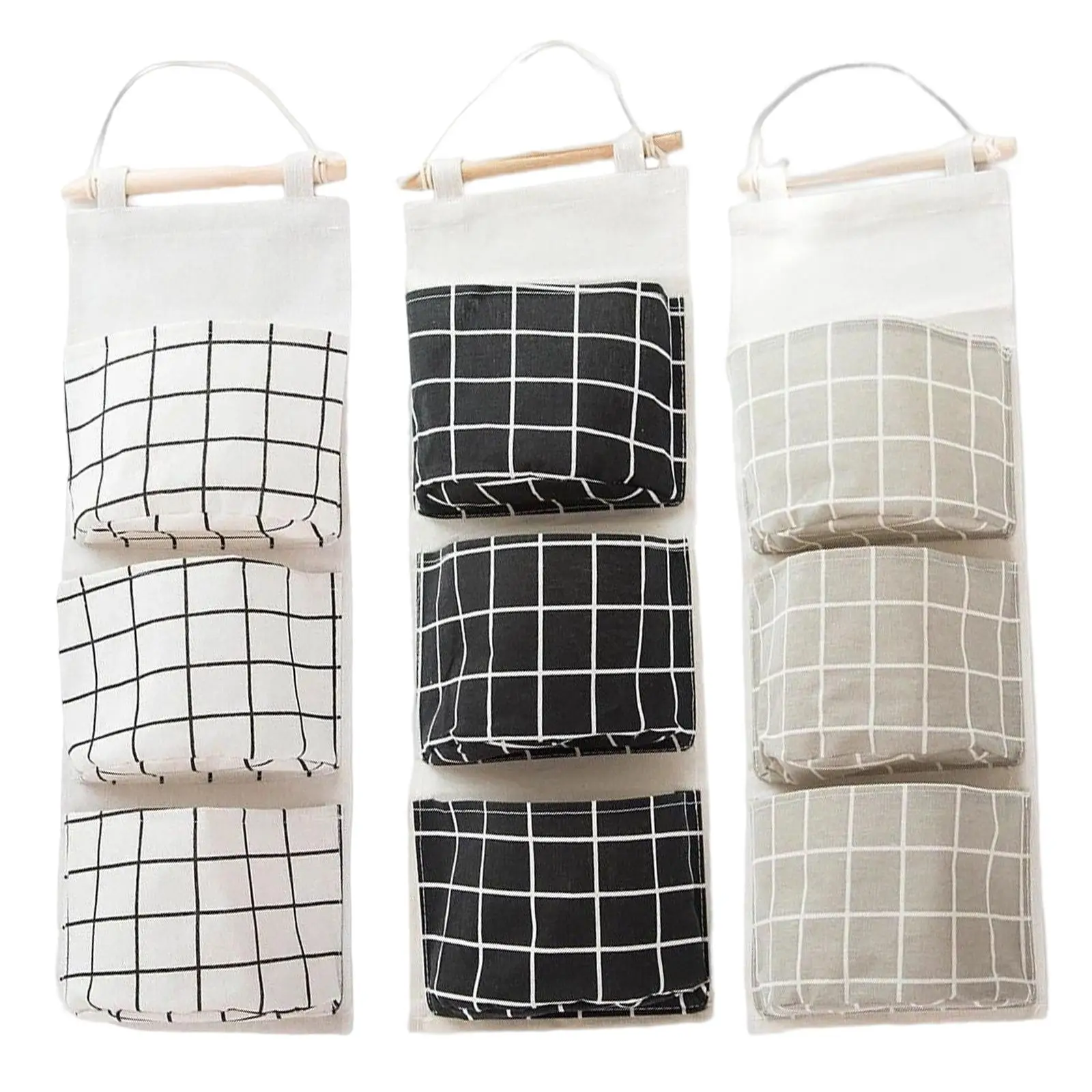 Wall Mounted Hanging Storage Bag Storage Pouches Waterproof with 3 Pockets for Bedroom Cabinet
Wall Mounted Hanging Storage Bag Storage Pouches Waterproof with 3 Pockets for Bedroom Cabinet