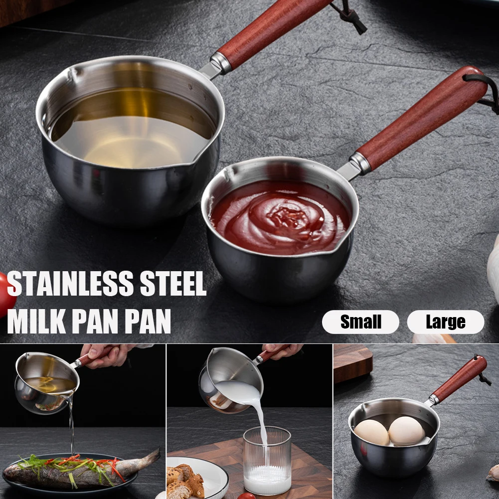 Stainless Steel Frying Pan Household Hot Oil Pan Household Kitchen Multi-purpose Eggs Hot Chocolate Milk Pan Seasoning Dish
Stainless Steel Frying Pan Household Hot Oil Pan Household Kitchen Multi-purpose Eggs Hot Chocolate Milk Pan Seasoning Dish