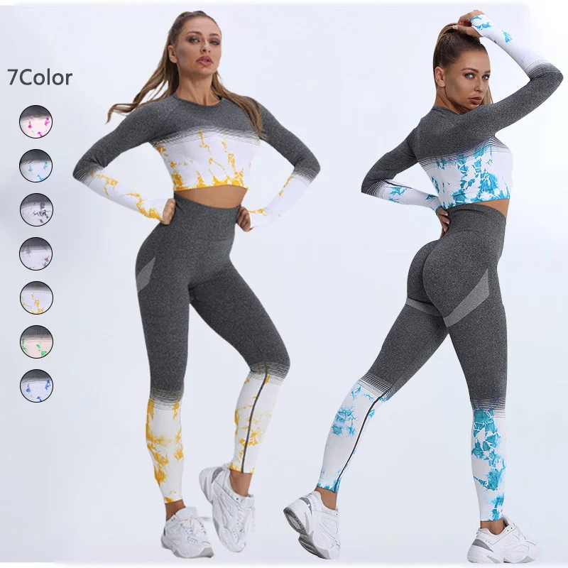 Tie-dye Yoga Set Women Seamless High Waist Breathable 2pcs Tracksuit Sports Suits Gym Running Sportswear
Tie-dye Yoga Set Women Seamless High Waist Breathable 2pcs Tracksuit Sports Suits Gym Running Sportswear