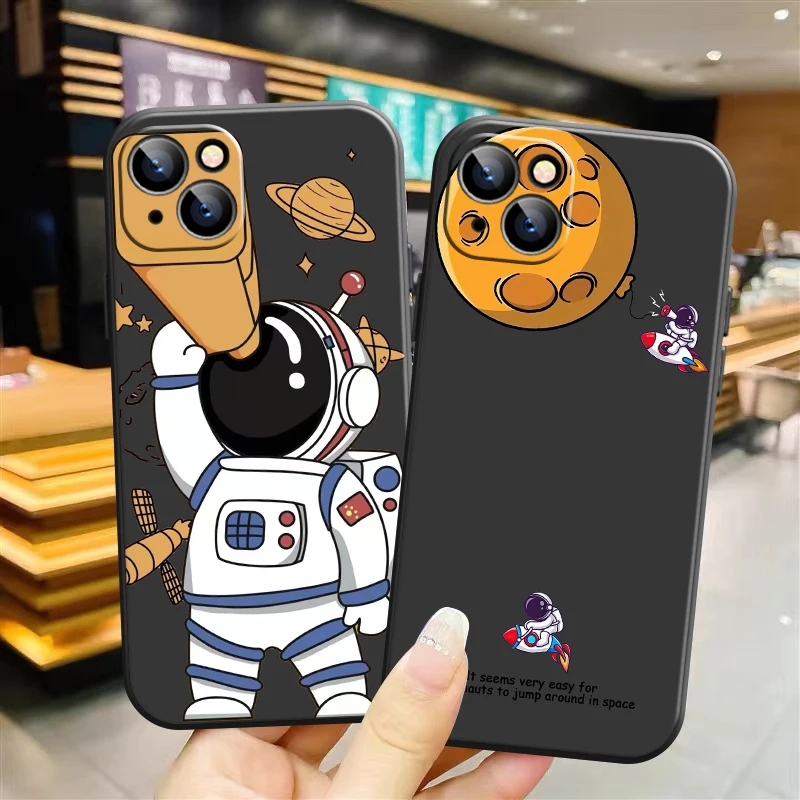 Cute Cartoon Astronaut Phone Case For Apple iPhone 13 12 11 Pro 12 13 Mini X XR XS Max SE 6 6s 7 8 Plus Soft Liquid Silicon
Cute Cartoon Astronaut Phone Case For Apple iPhone 13 12 11 Pro 12 13 Mini X XR XS Max SE 6 6s 7 8 Plus Soft Liquid Silicon