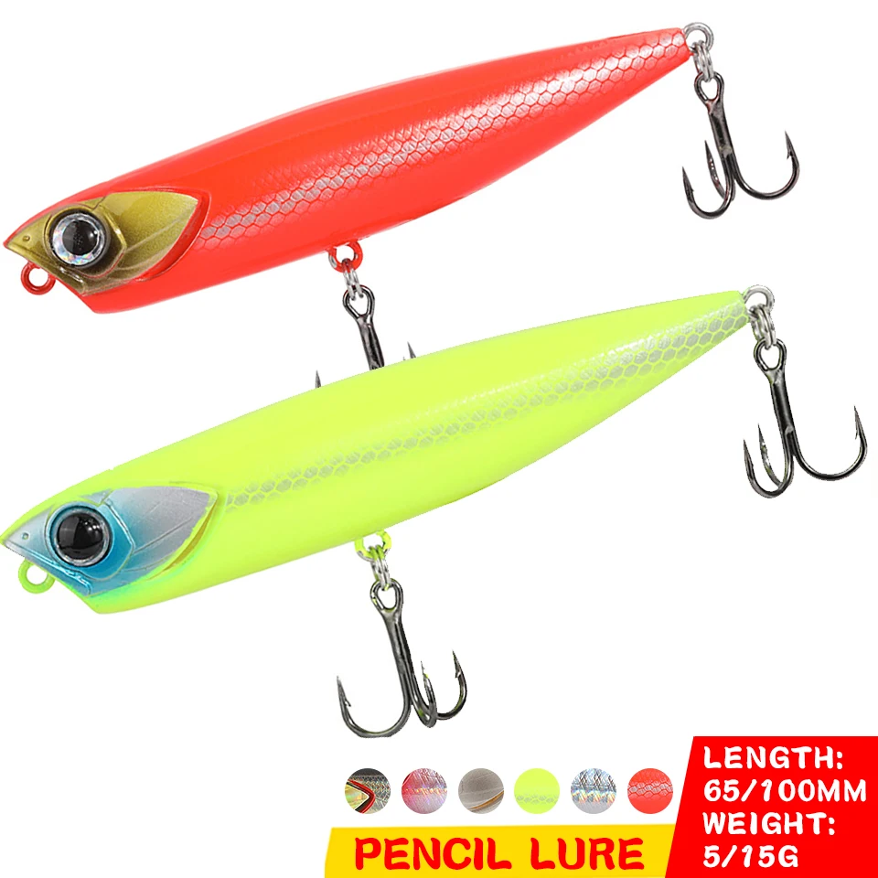 1PCS 5/10/15G Pencil Fishing Lure 3D Fisheyes Floating Topwater Fishbait Wobblers Pike Bass Pesca Outdoor Fishing Accessories
1PCS 5/10/15G Pencil Fishing Lure 3D Fisheyes Floating Topwater Fishbait Wobblers Pike Bass Pesca Outdoor Fishing Accessories