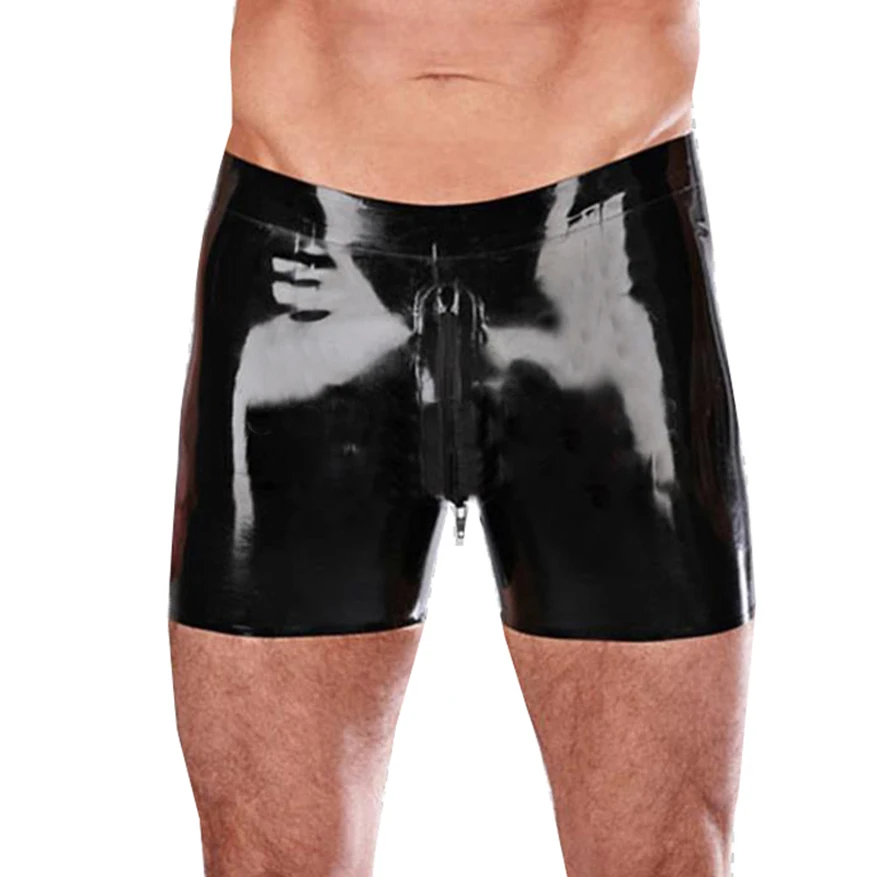 Sexy Natural Latex Men Boxer Shorts Rubber Male Tight Panties with Crotch Zip Puls Size Custom Made Handmade UnderpantsS-LPM105
Sexy Natural Latex Men Boxer Shorts Rubber Male Tight Panties with Crotch Zip Puls Size Custom Made Handmade UnderpantsS-LPM105