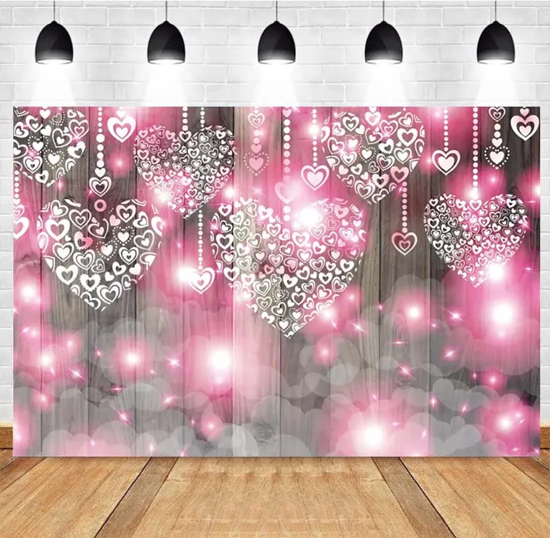 Valentine's Day Love Heart Light Bokeh Wooden Boards Photography Backdrop Photographic Backgrounds for Photo Studio
Valentine's Day Love Heart Light Bokeh Wooden Boards Photography Backdrop Photographic Backgrounds for Photo Studio