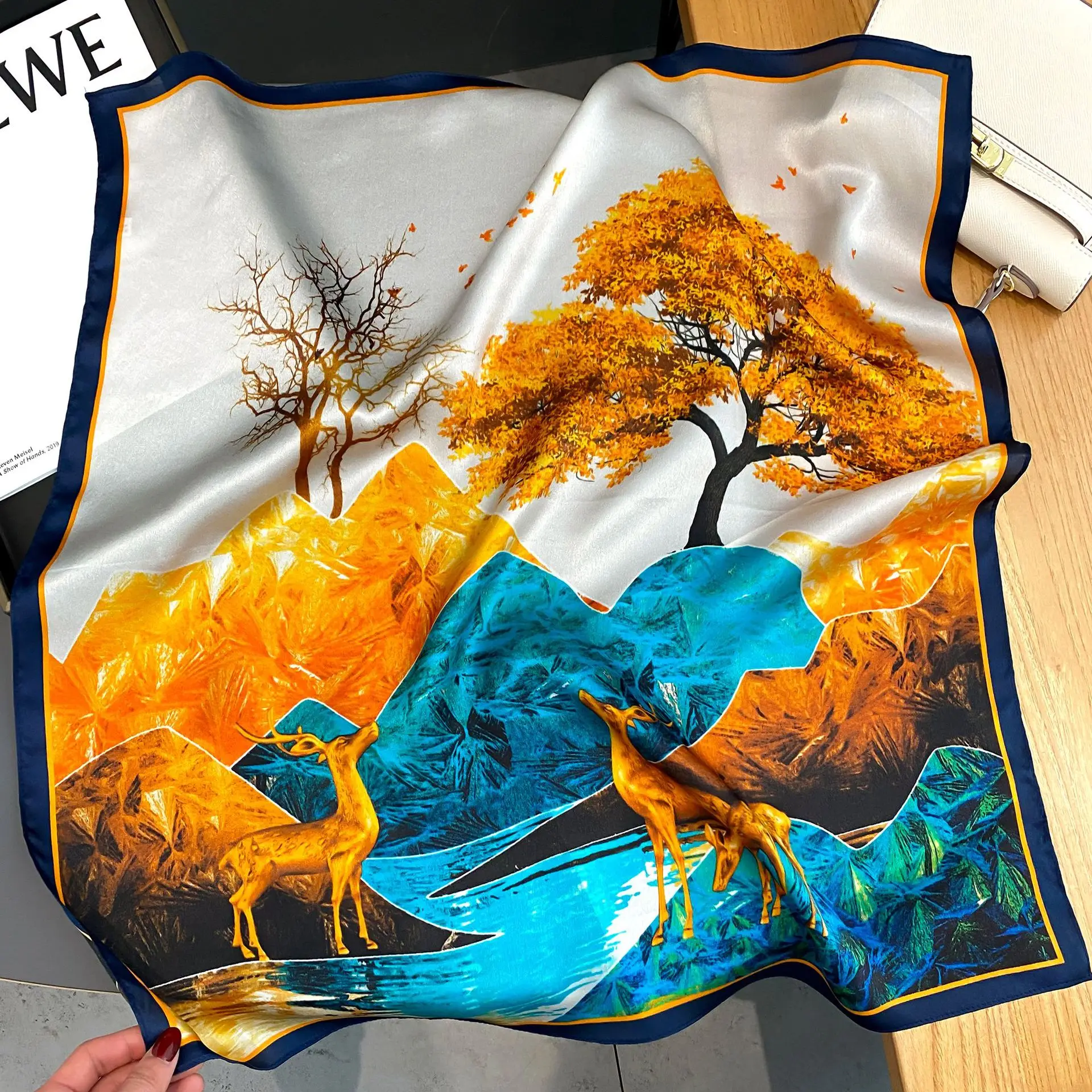 New 100% Silk Scarf Fashion Women Summer Square Scarves Shawl Bandana Hijab Pashmina Foulard Femme Head Scarfs Gift For Lady
New 100% Silk Scarf Fashion Women Summer Square Scarves Shawl Bandana Hijab Pashmina Foulard Femme Head Scarfs Gift For Lady