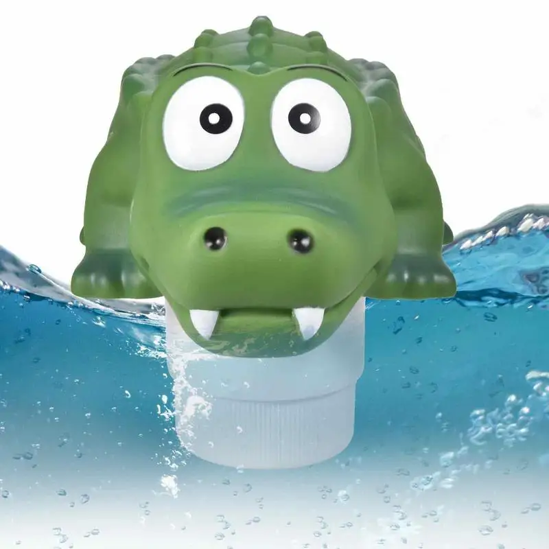 

Swimming Pool Chlorine Floater Swimming Pool Vinyl Floating Cute Crocodile Animal Swimming Pool Diffuser Chlorine Dispenser