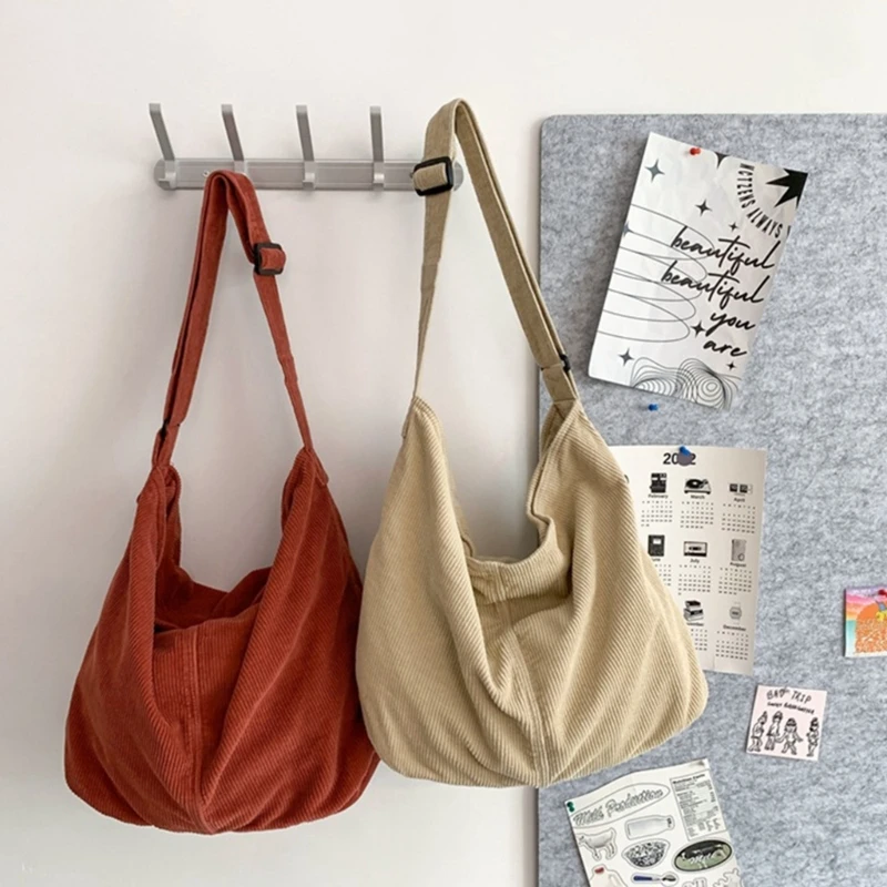 Women Fashion Corduroy Crossbody Bag Japanese Girl Simple Shoulder Bag Ladies Large Capacity Handbags
Women Fashion Corduroy Crossbody Bag Japanese Girl Simple Shoulder Bag Ladies Large Capacity Handbags