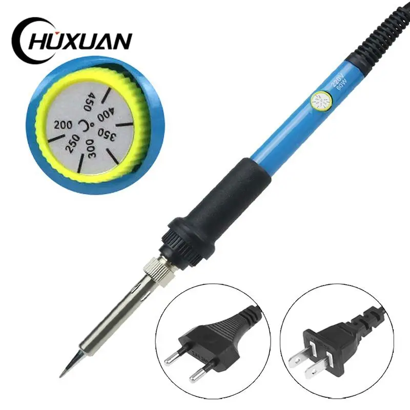 Electric Soldering Iron Adjustable Temperature Electric 220V 110V 60W Welding Solder Rework Station Heat Pencil Tips Repair Tool
Electric Soldering Iron Adjustable Temperature Electric 220V 110V 60W Welding Solder Rework Station Heat Pencil Tips Repair Tool