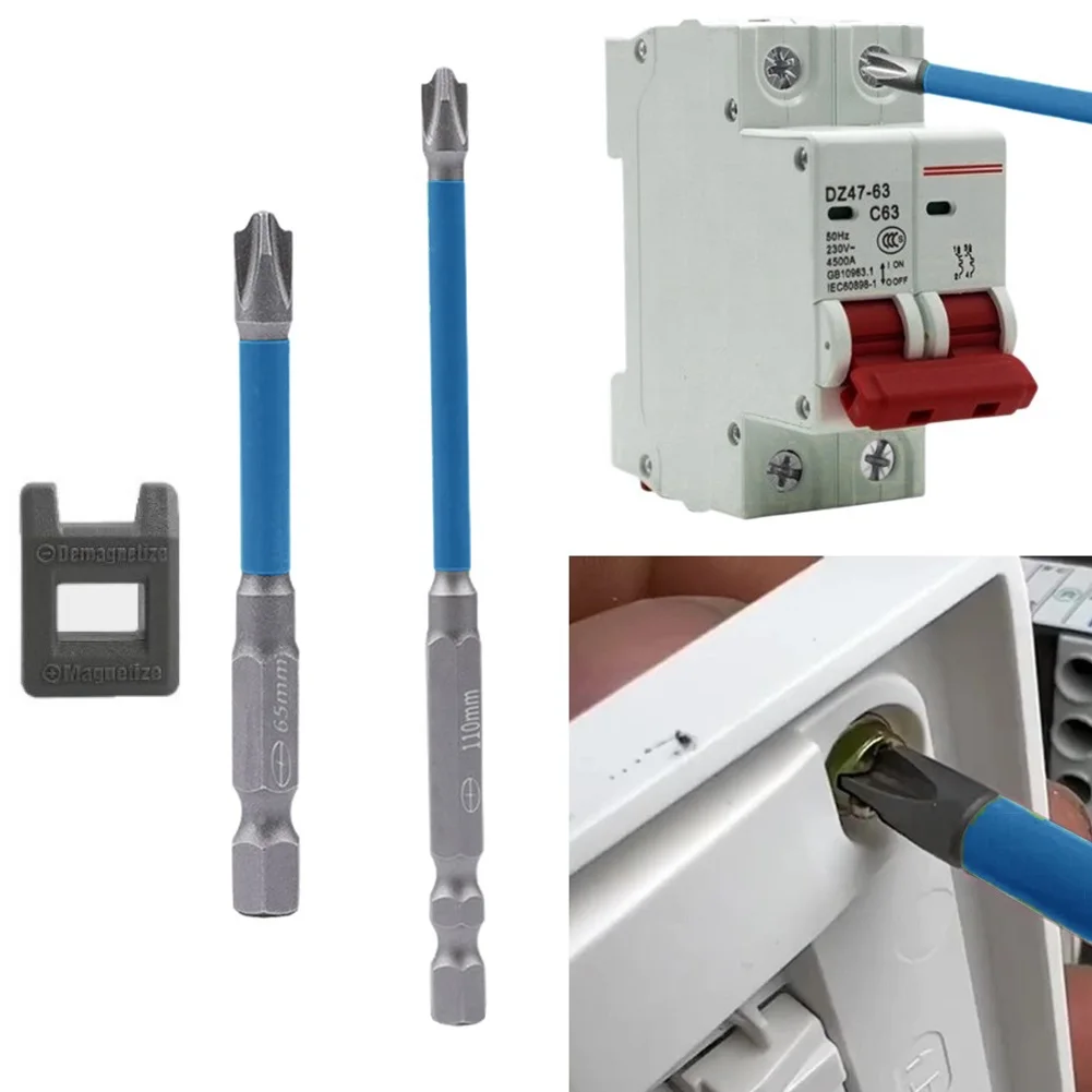 1/2pcs 65mm 110mm Screwdriver Bit Magnetic Special Slotted Cross For Electrician FPH2 Socket Switch Non-Slip Disassembly Tool
1/2pcs 65mm 110mm Screwdriver Bit Magnetic Special Slotted Cross For Electrician FPH2 Socket Switch Non-Slip Disassembly Tool