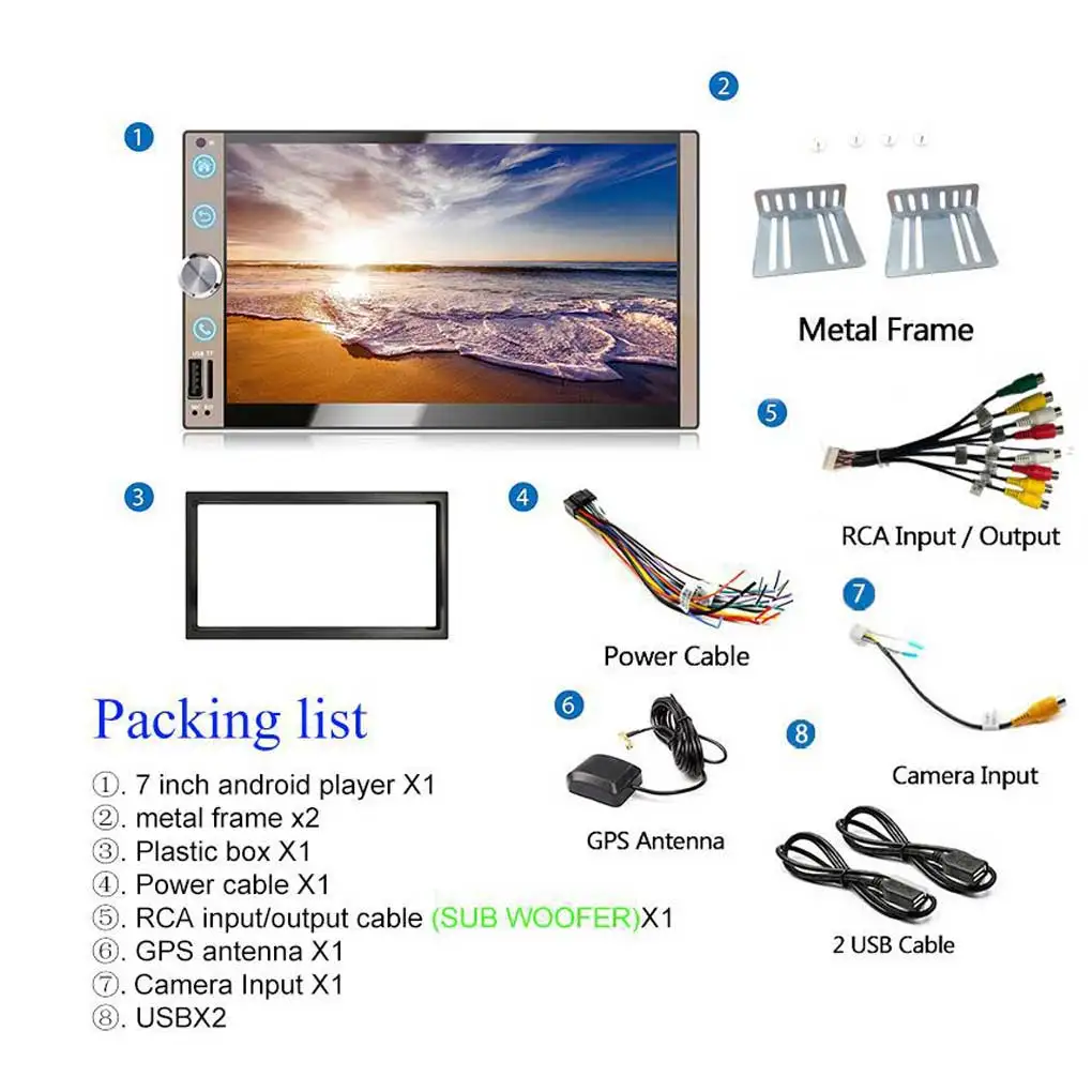 Car Stereo Sound In-dash MP5 Player Remote Control USB Vehicle Screen Mirror Link Music Playing Device Multimedia Accessories
Car Stereo Sound In-dash MP5 Player Remote Control USB Vehicle Screen Mirror Link Music Playing Device Multimedia Accessories