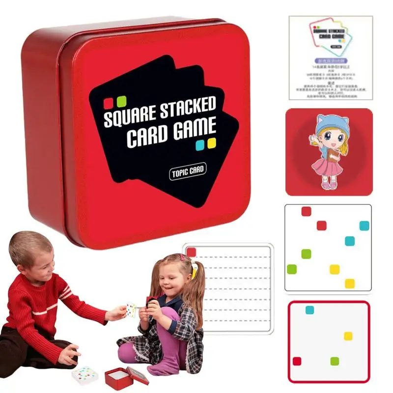 Card Games For Kids Square Stacked Card Board Game Multi-person Interaction Puzzle Brain Teasers Jigsaw Intelligence Puzzle Toys
Card Games For Kids Square Stacked Card Board Game Multi-person Interaction Puzzle Brain Teasers Jigsaw Intelligence Puzzle Toys