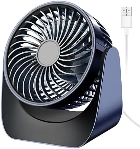 USB Ventilador Silencioso, Ventilador Pequeño de Mesa 3 Velocidades, 360° Mini Ventilador Potente, Portatil Sobremesa para Of
USB Ventilador Silencioso, Ventilador Pequeño de Mesa 3 Velocidades, 360° Mini Ventilador Potente, Portatil Sobremesa para Of