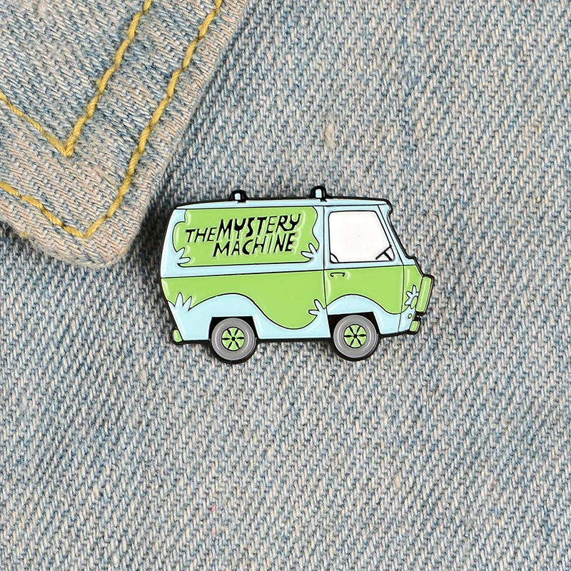 Эмалированные булавки THE MYSTERY MACHINE броши на заказ с героями мультфильмов Scooby Bus