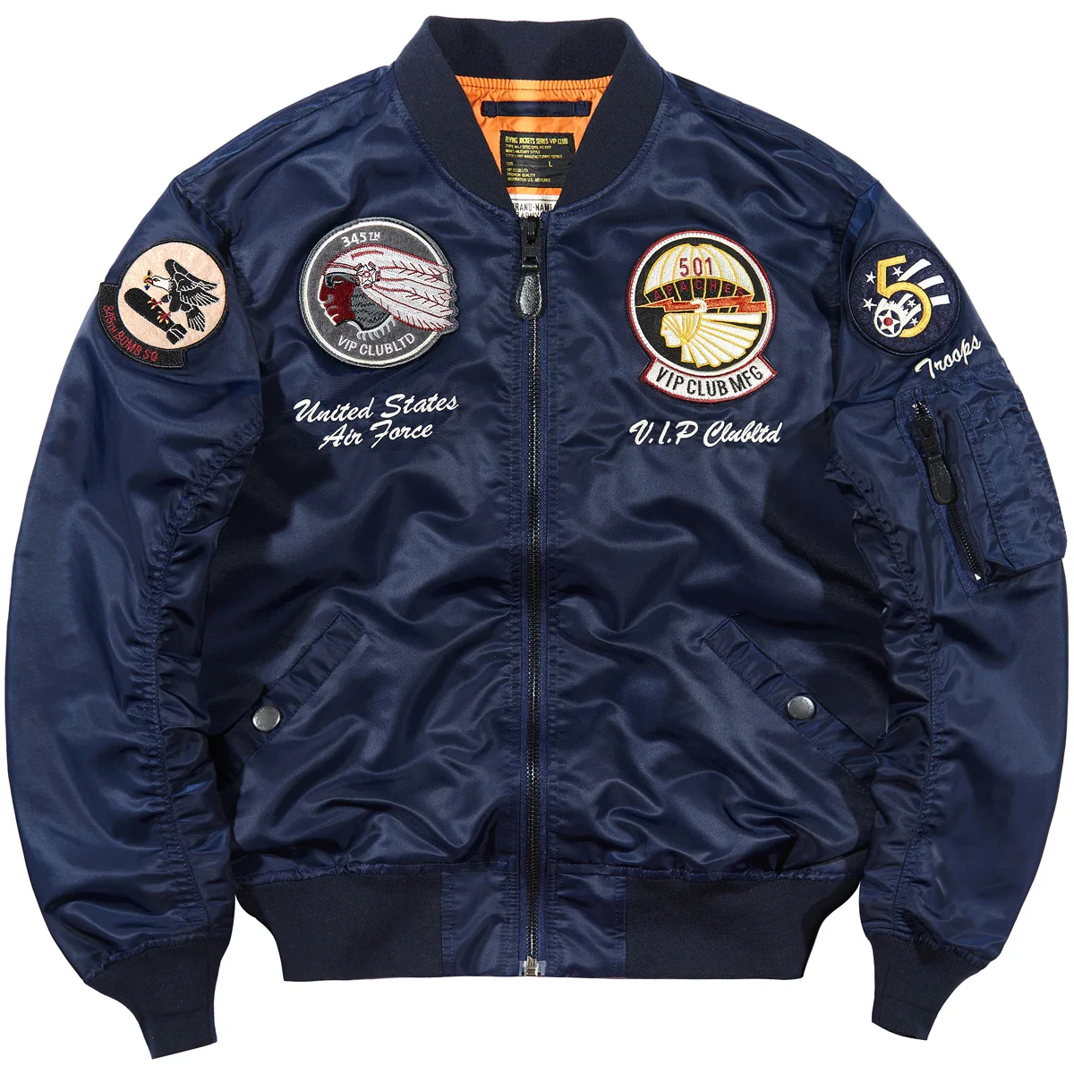 Spring Jacket Men's Korean-Style Embroidered Baseball Uniform American Thin plus Size Workwear Coat
Spring Jacket Men's Korean-Style Embroidered Baseball Uniform American Thin plus Size Workwear Coat