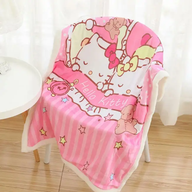 Kawaii Sanrio толстое одеяло для кондиционирования воздуха koomi My Melody Hello kittys, фланелевое одеяло с рисунком из мультфильма для девочек, рождественские подарки
Kawaii Sanrio толстое одеяло для кондиционирования воздуха koomi My Melody Hello kittys, фланелевое одеяло с рисунком из мультфильма для девочек, рождественские подарки
