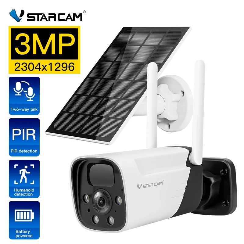 1080P Solar Panel Security IP Camera Outdoor 3MP Solar Rechargeable Battery Surveillance Night Vision AI Detection Wifi PTZ Cam
1080P Solar Panel Security IP Camera Outdoor 3MP Solar Rechargeable Battery Surveillance Night Vision AI Detection Wifi PTZ Cam