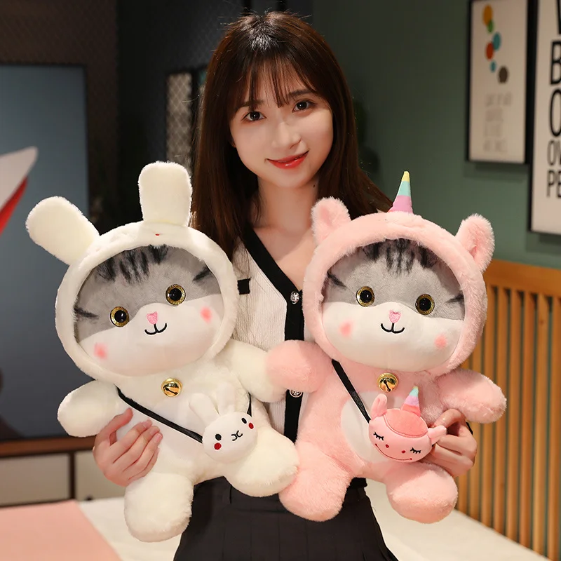 30/40cm Kawaii Cat Plush Toy Stuffed Plushie Lovely Cat Cosplay Unicorn Dinosaur Rabbit Soft Animal Doll Toys for Children Girls
30/40cm Kawaii Cat Plush Toy Stuffed Plushie Lovely Cat Cosplay Unicorn Dinosaur Rabbit Soft Animal Doll Toys for Children Girls