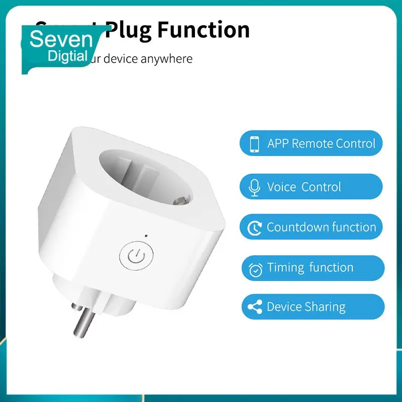 Fireproof Smart Socket Voice Control Remote Control Wifi 16a Smart Plug No Hub Required Smart Plug Tuya Home Plug 16a Timing 
Fireproof Smart Socket Voice Control Remote Control Wifi 16a Smart Plug No Hub Required Smart Plug Tuya Home Plug 16a Timing