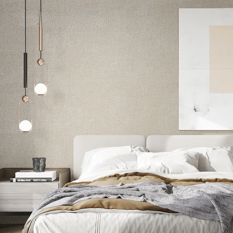 Linen Wallpaper Simple Modern Bedroom Solid Color Cloth Texture Non-woven Nordic Style Waterproof Wallpaper Wallpaper ZS
Linen Wallpaper Simple Modern Bedroom Solid Color Cloth Texture Non-woven Nordic Style Waterproof Wallpaper Wallpaper ZS