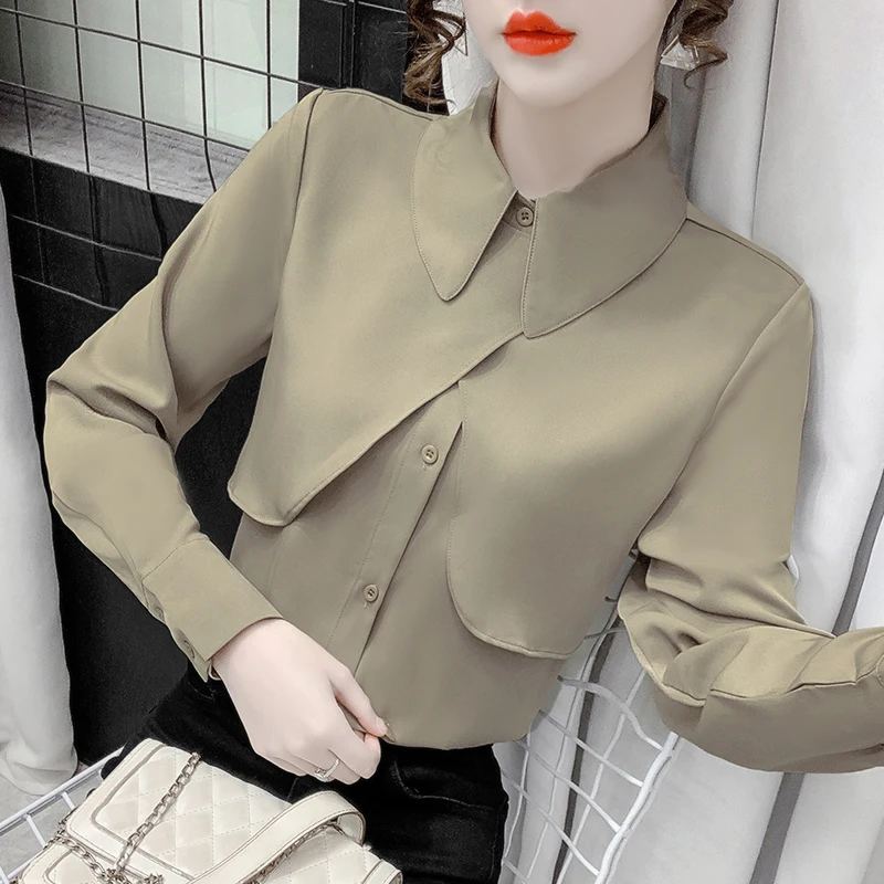 Chiffon Women's Shirt Summer 2023 New Solid Blouses Loose Long Sleeve Top Turn-down Collar Ladies Casual Clothing YCMYUNYAN
Chiffon Women's Shirt Summer 2023 New Solid Blouses Loose Long Sleeve Top Turn-down Collar Ladies Casual Clothing YCMYUNYAN