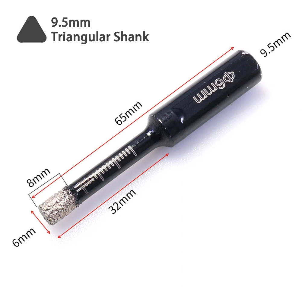 Brazing Hole Opener Hole Opener 9.5mm Triangular Shank Brazing Emery HCS Silver 10mm 6mm For: Drilling Granite
Brazing Hole Opener Hole Opener 9.5mm Triangular Shank Brazing Emery HCS Silver 10mm 6mm For: Drilling Granite