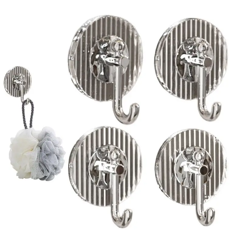 Stick On Wall Hooks 4pcs Seamless Heavy Duty Adhesive Wall Hooks Self Adhesive Luxury Hooks For Bathroom Bedroom Keys Hooks 
Stick On Wall Hooks 4pcs Seamless Heavy Duty Adhesive Wall Hooks Self Adhesive Luxury Hooks For Bathroom Bedroom Keys Hooks