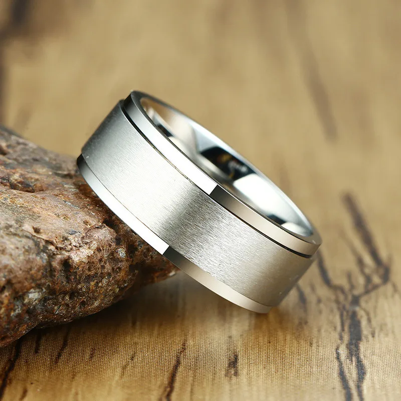 LETAPI New Fashion 8mm Black Gold Silver Color Stainless Steel Spinner Matte Ring for Men Punk Vintage Male Jewelry Wholesale
LETAPI New Fashion 8mm Black Gold Silver Color Stainless Steel Spinner Matte Ring for Men Punk Vintage Male Jewelry Wholesale