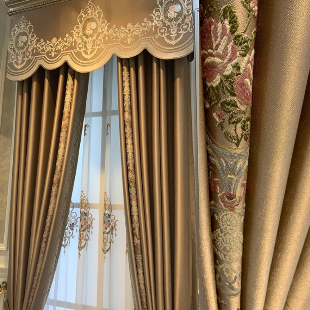Luxury Living Room Bedroom Dining Room Curtains Atmospheric Jacquard Embroidery Stitching Golden High Precision Curtains
Luxury Living Room Bedroom Dining Room Curtains Atmospheric Jacquard Embroidery Stitching Golden High Precision Curtains