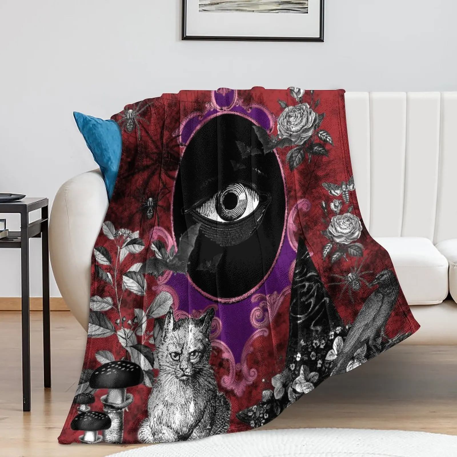Horror Halloween Spider Blanket Fleece Flannel Throw Blanket Super Soft Home Party Halloween Blankets for Sofa Bed Couch Picnic
Horror Halloween Spider Blanket Fleece Flannel Throw Blanket Super Soft Home Party Halloween Blankets for Sofa Bed Couch Picnic