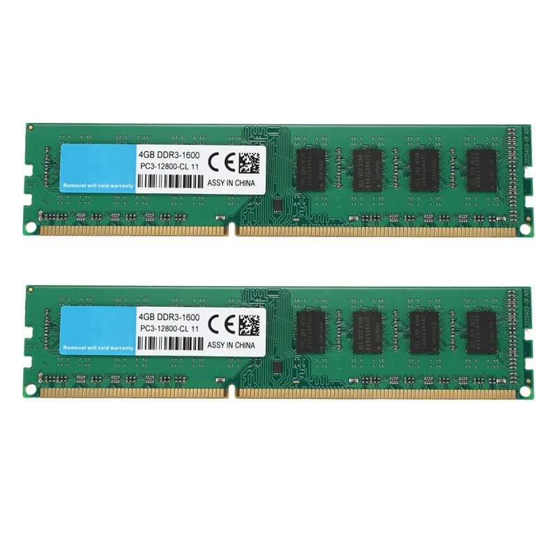 2X Desktop DDR3 DIMM 4GB 1600Mhz Memory RAM PC3-12800 AMD Dedicated Memory Double Sided Particle 1.5V 240Pin for AMD
2X Desktop DDR3 DIMM 4GB 1600Mhz Memory RAM PC3-12800 AMD Dedicated Memory Double Sided Particle 1.5V 240Pin for AMD