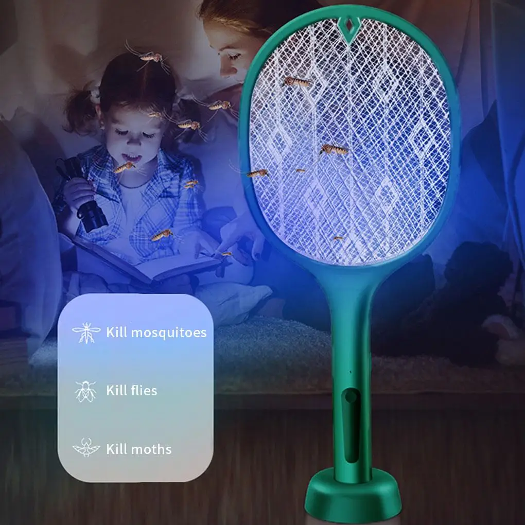 3 in 1 Electric Mosquito Swatter Light LED Rechargeable Electric Mosquito Killer Lamp Summer Fly Insect Killer Trap Bug Racket
3 in 1 Electric Mosquito Swatter Light LED Rechargeable Electric Mosquito Killer Lamp Summer Fly Insect Killer Trap Bug Racket