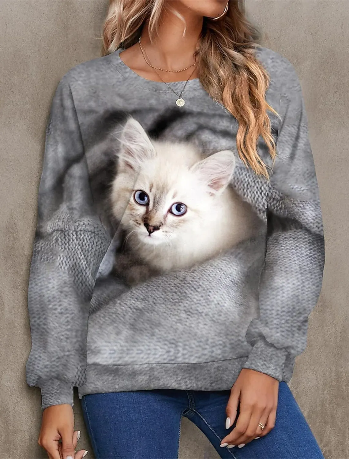 Women's Vintage Sweatshirt Round Collar Abstract Graphic Print Pullover Casual Sports 3D Print Long Sleeve Loose Streetwear
Women's Vintage Sweatshirt Round Collar Abstract Graphic Print Pullover Casual Sports 3D Print Long Sleeve Loose Streetwear