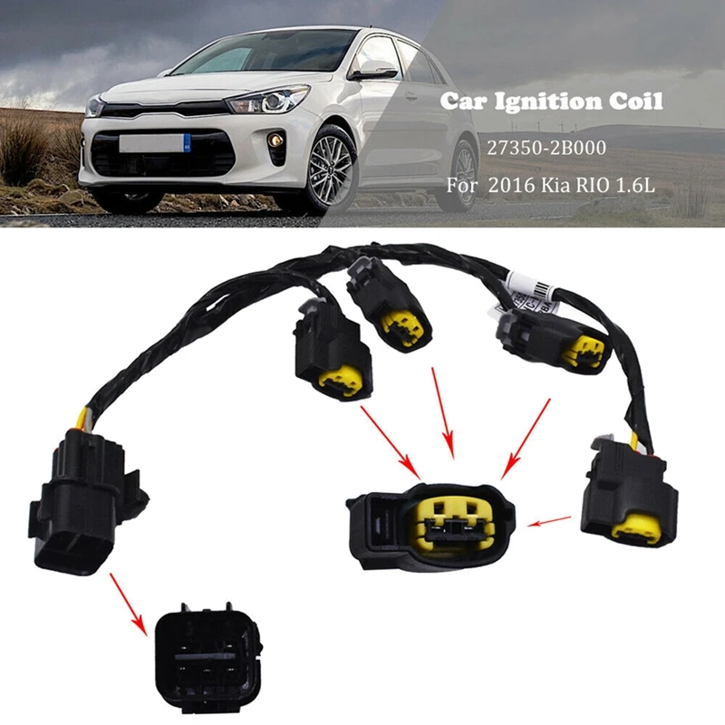 Brand New Ignition Coil Extension Wire Harness 27350-2B000 for Hyundai Elantra Accent Kia Rio Soul Ceed Cerato Spectra
Brand New Ignition Coil Extension Wire Harness 27350-2B000 for Hyundai Elantra Accent Kia Rio Soul Ceed Cerato Spectra