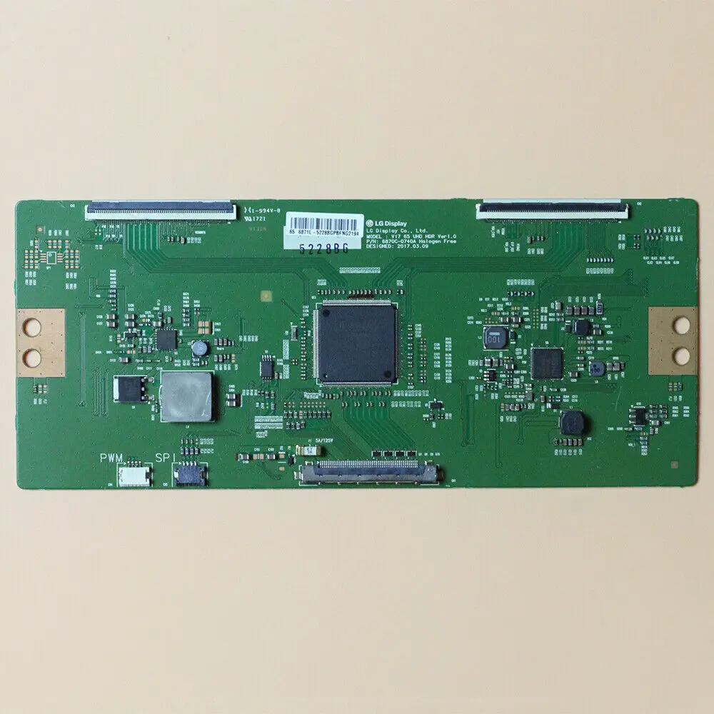 Для 6870C-0740A для 65 ''TV Logic / T-con Board V17 65 UHD HDR Ver1.0 6870C 0740A
Для 6870C-0740A для 65 ''TV Logic / T-con Board V17 65 UHD HDR Ver1.0 6870C 0740A