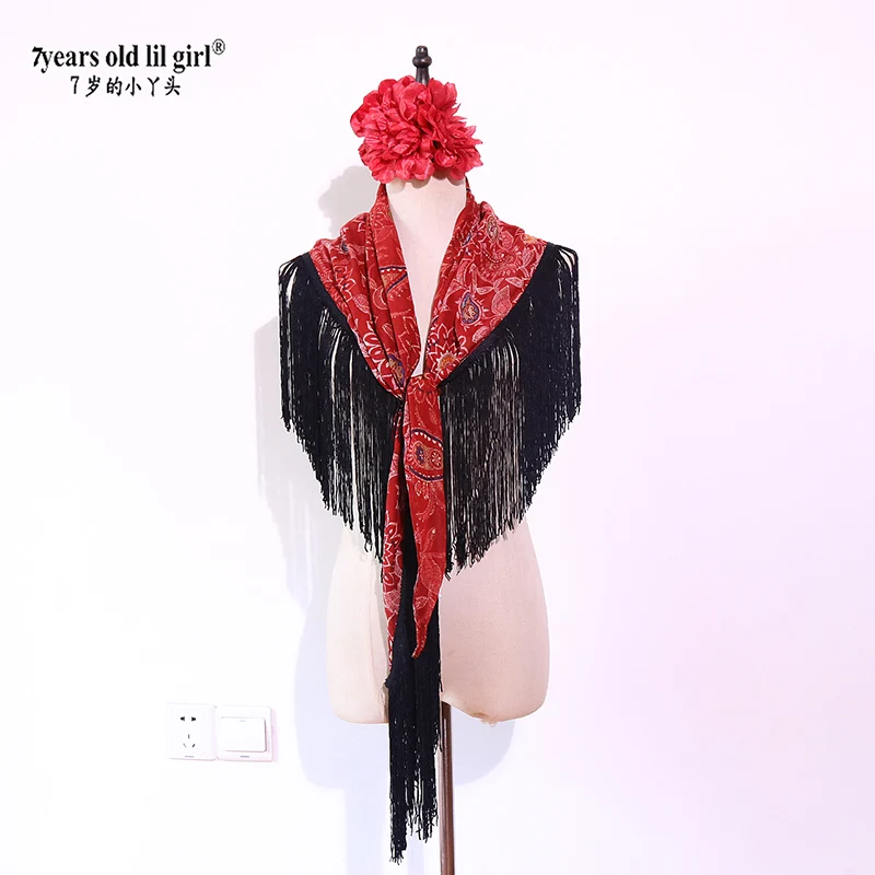 Flamenco Spain Dance Hollow Out Jacquard Perspective True Shawl Crotch Twiel BK404
Flamenco Spain Dance Hollow Out Jacquard Perspective True Shawl Crotch Twiel BK404