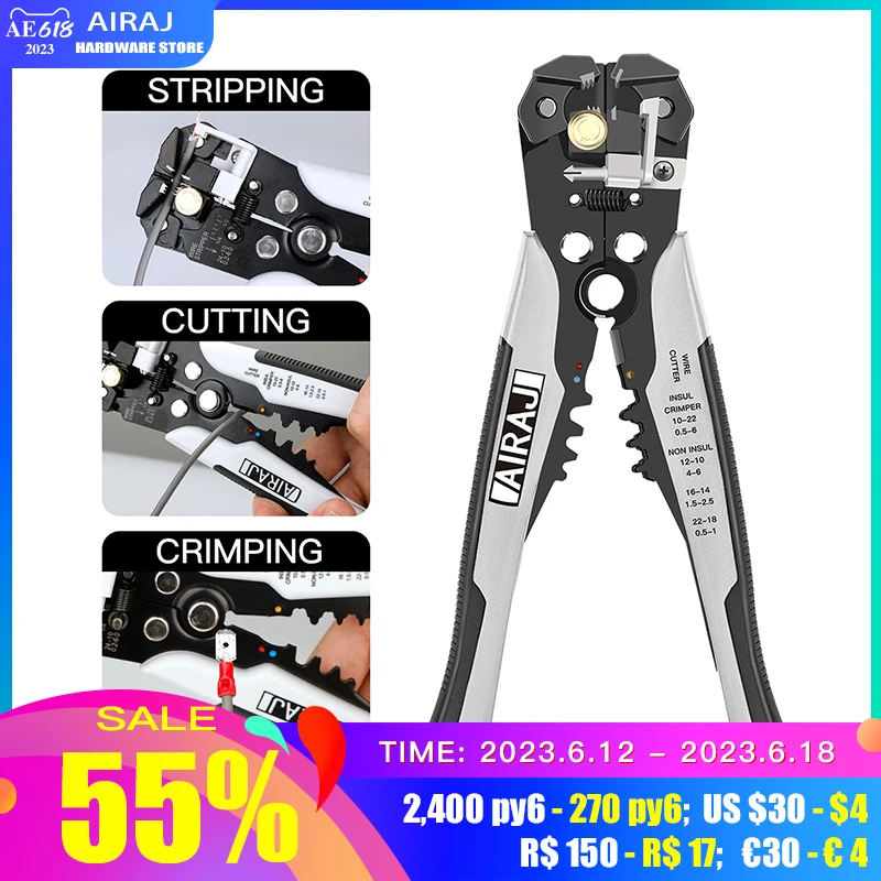 Multifunctional Universal Wire Stripping Pliers Professional Electrician Anti Slip Maintenance Durable Hardware Hand Tool
Multifunctional Universal Wire Stripping Pliers Professional Electrician Anti Slip Maintenance Durable Hardware Hand Tool