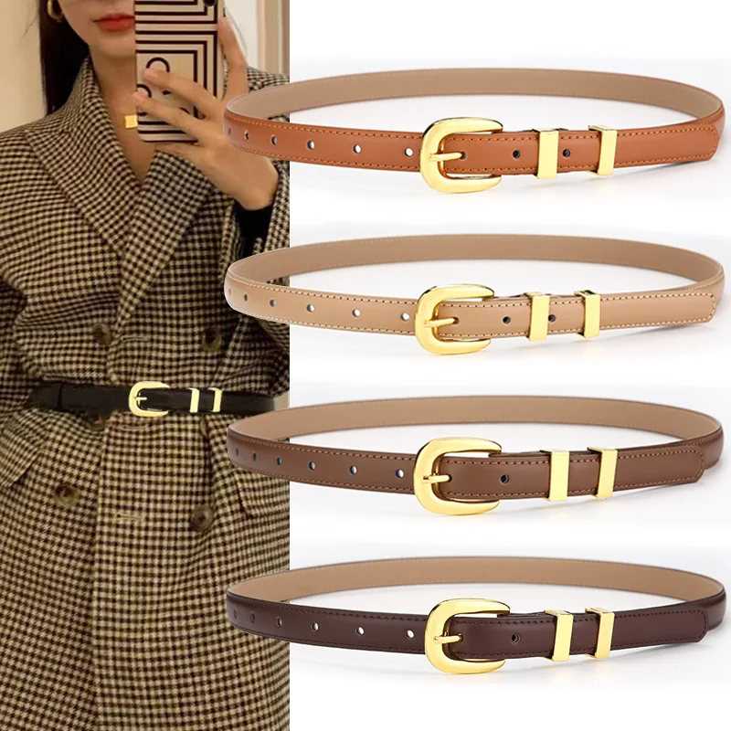 5 Colors Fashion Fashion High Quality Ladies Leather Metal Pin Buckle Versatile Casual Jeans Gold Buckle Light Luxury Belt
5 Colors Fashion Fashion High Quality Ladies Leather Metal Pin Buckle Versatile Casual Jeans Gold Buckle Light Luxury Belt
