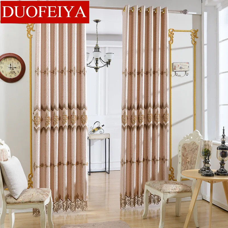 High-precision Embroidery European Style Curtains Luxury Left and Right Biparting Open Curtains for Living Dining Room Bedroom
High-precision Embroidery European Style Curtains Luxury Left and Right Biparting Open Curtains for Living Dining Room Bedroom