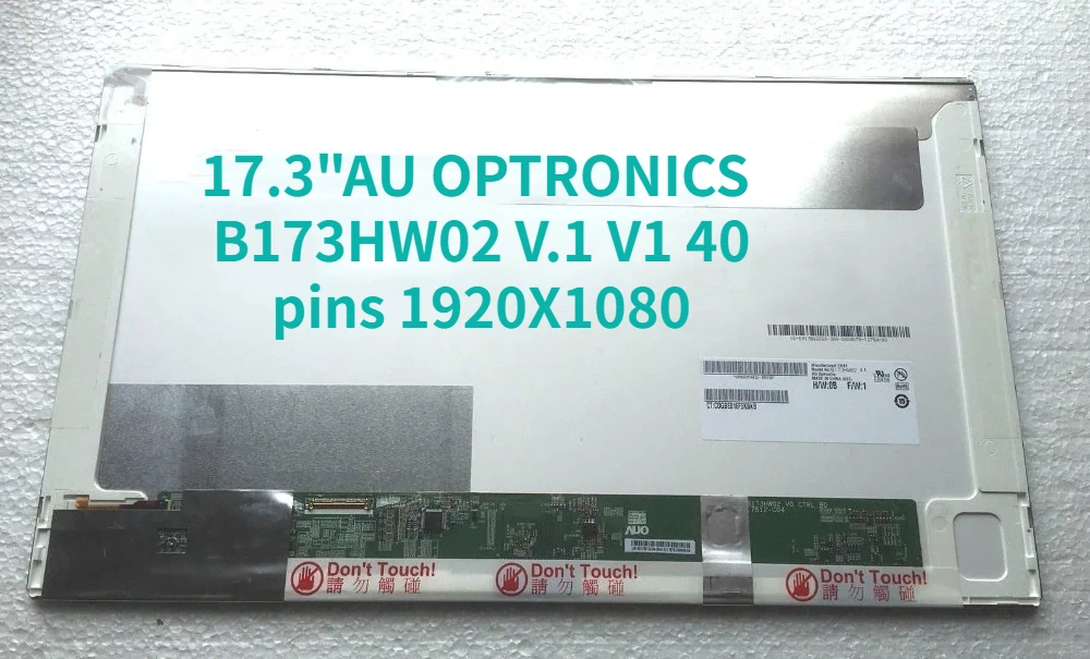 ЖК-экран для ноутбука AU OPTRONICS, 17,3 дюйма, B173HW02 V.1 V1, 40 контактов, 1920X108 0, сменная матовая Светодиодная панель
ЖК-экран для ноутбука AU OPTRONICS, 17,3 дюйма, B173HW02 V.1 V1, 40 контактов, 1920X108 0, сменная матовая Светодиодная панель