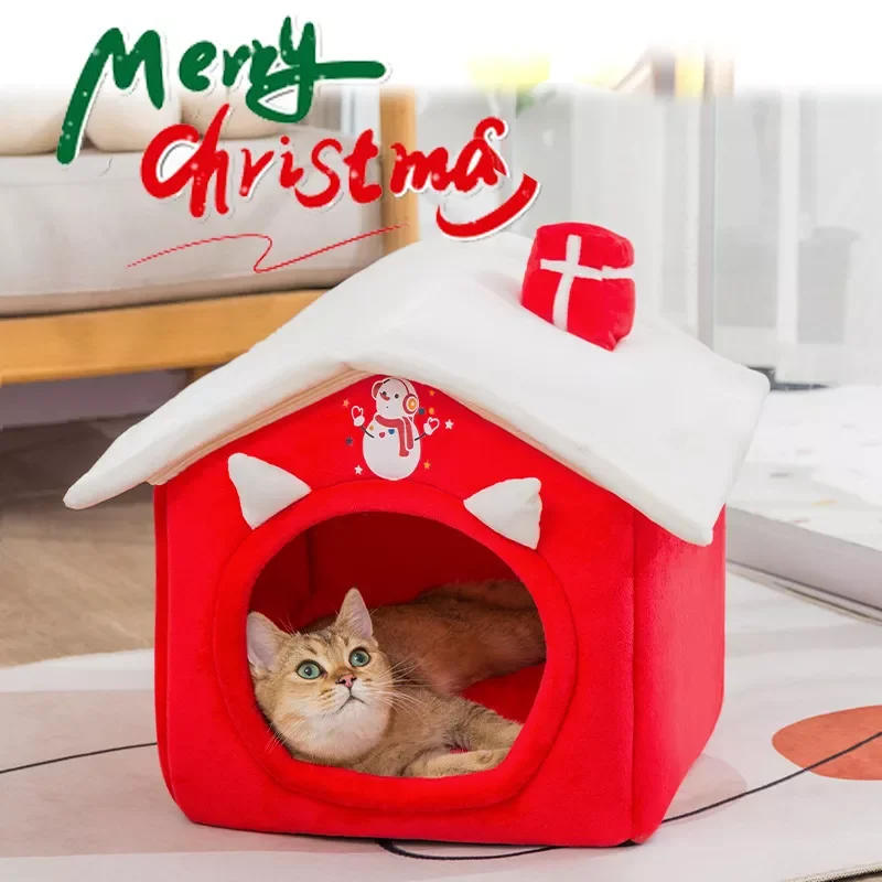 NEW IN 1x Christmas Red Cat Kennel Dog Kennel Soft Warm Detachable Cat House Breathable Semi-enclosed Pet Dog Kennel Cat Mattres
NEW IN 1x Christmas Red Cat Kennel Dog Kennel Soft Warm Detachable Cat House Breathable Semi-enclosed Pet Dog Kennel Cat Mattres